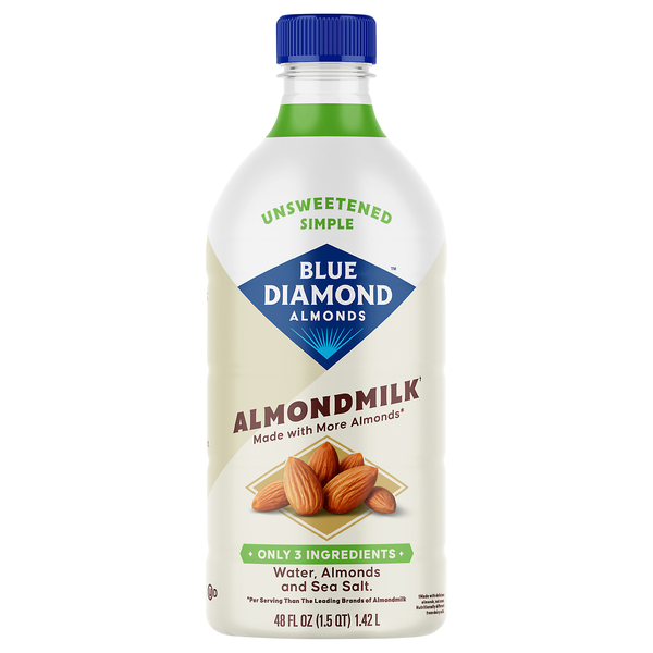 Blue Diamond Unsweetened Simple Almondmilk