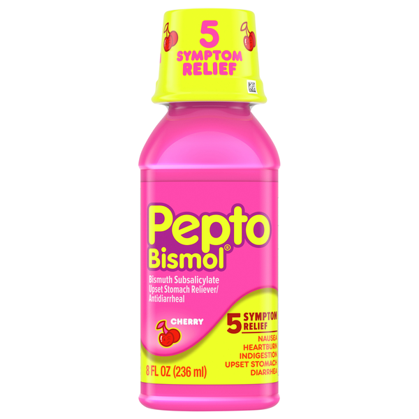 Pepto Bismol Cherry Flavored Upset Stomach Relief Liquid