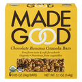 Made Good Organic Gluten & Nut Free Chocolate Banana Granola Bars - 6 ct