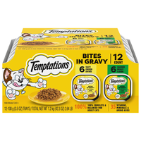 Temptations Bites in Gravy Variety Pack Adult Wet Cat Food - 12 ct
