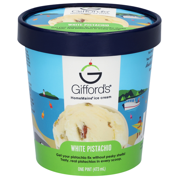 Gifford's White Pistachio Ice Cream