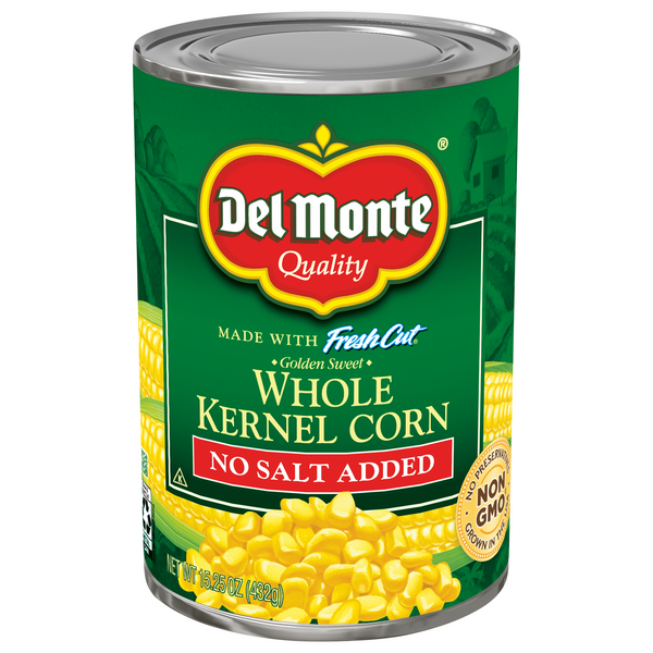 Save on Del Monte Fresh Cut Whole Kernel Corn Golden Sweet No Salt