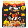 Nissin Geki Spicy Hot Chicken Flavor Asian Noodles in Sauce - 5 ct