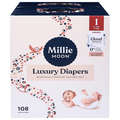 Millie Moon Unisex Luxury Size 1 Baby Diapers 6-11 lb
