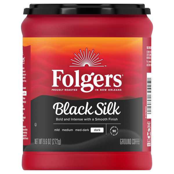 Folgers Black Silk Dark Roast Ground Coffee