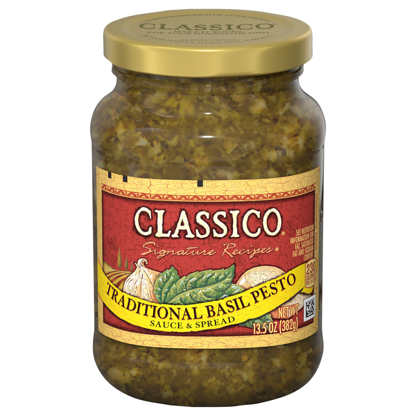 Classico Traditional Basil Pesto Pasta Sauce & Spread