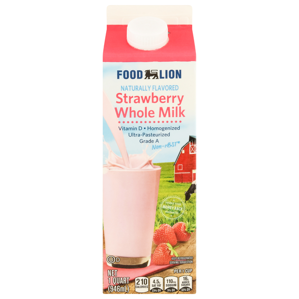 Food Lion Strawberry Whole Milk