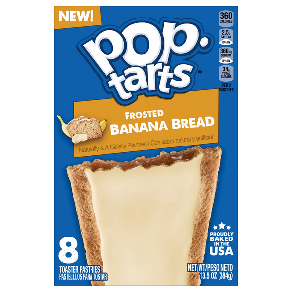 Pop-Tarts Frosted Banana Bread Toaster Pastries - 8 ct