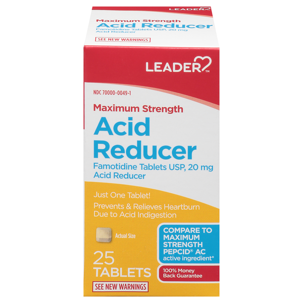 Leader 20 mg Maximum Strength Acid Reducer Tablets