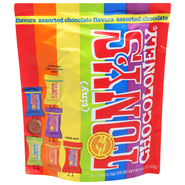 Save on Tony's Chocolonely Tiny Assorted Chocolate Flavors Candy 14