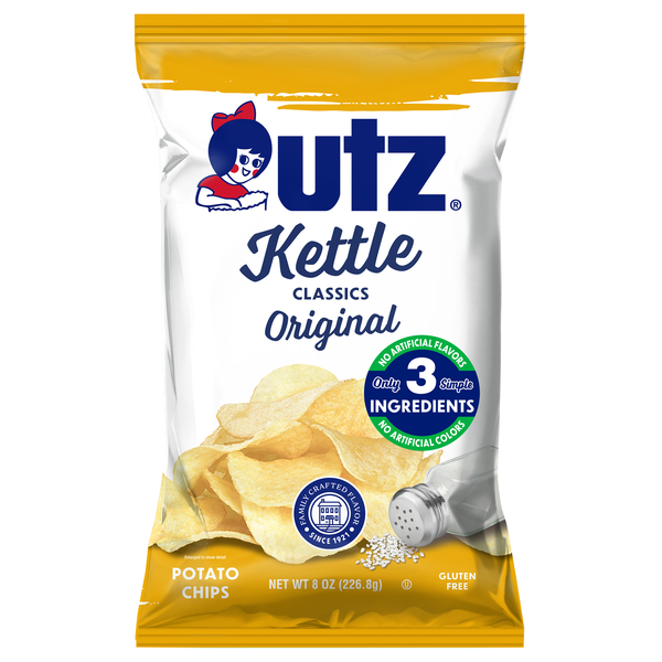 Utz Kettle Classics Gluten Free Original Potato Chips