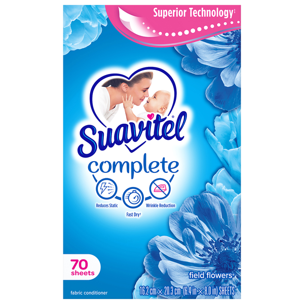Suavitel Complete Field Flowers Fabric Conditioner Dryer Sheets