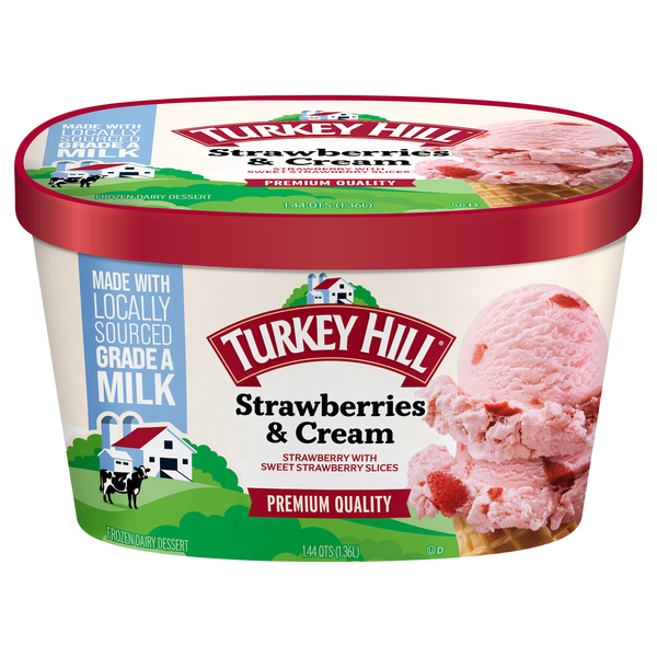 Turkey Hill Strawberries & Cream Ice Cream