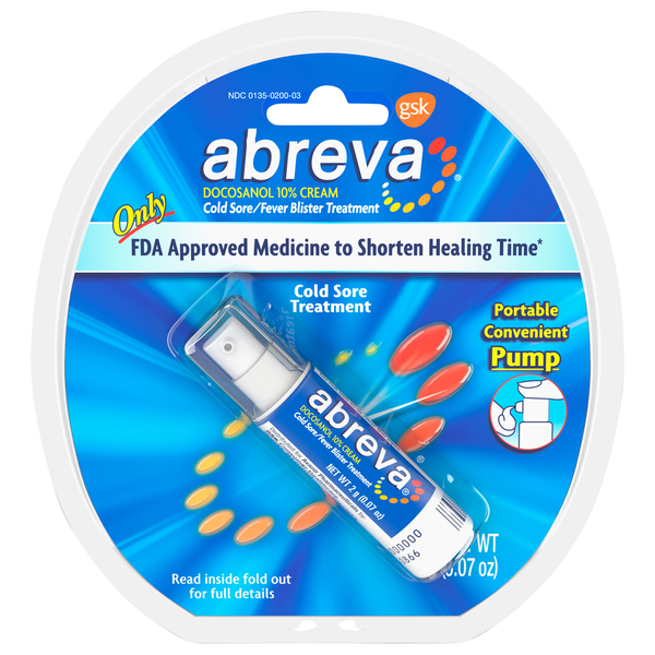Abreva Cold Sore/Fever Blister Treatment Pump