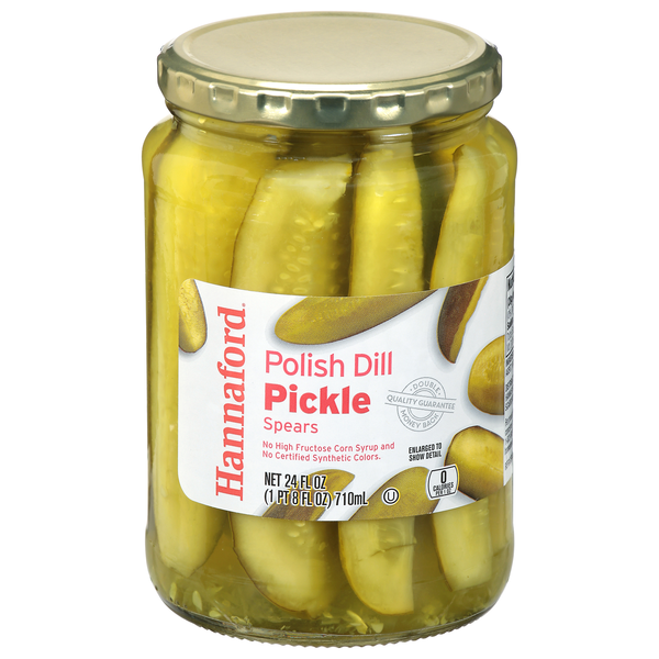 Hannaford Fresh Pack Polish Dill Pickle Spears