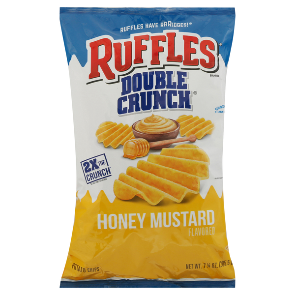 Save on Ruffles Double Crunch Potato Chips Honey Mustard Order Online