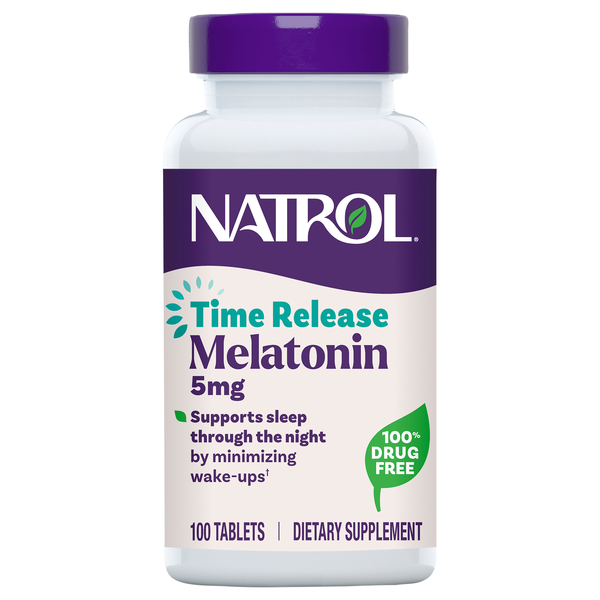 Natrol Melatonin 5mg Dietary Supplement Time Release Tablets