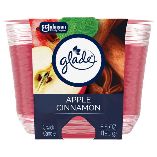 Glade Welcoming Apple Cinnamon 3-Wick Candle