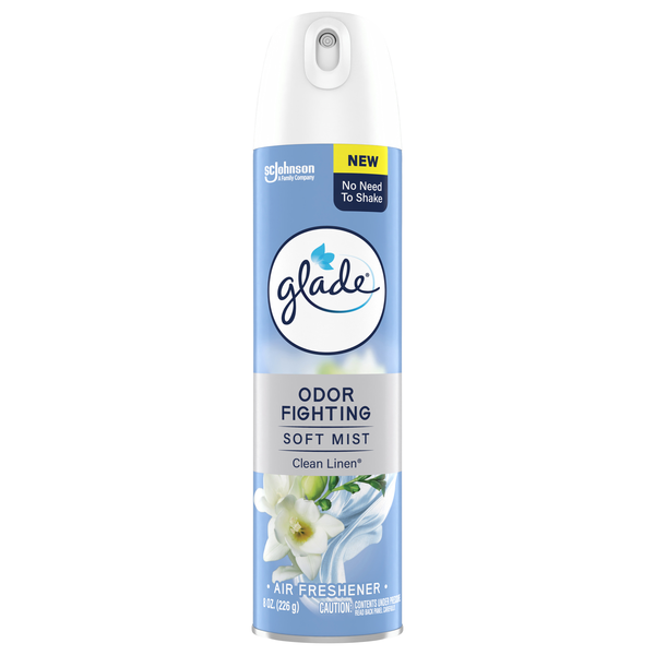 Glade Clean Linen Air Freshener Aerosol Spray