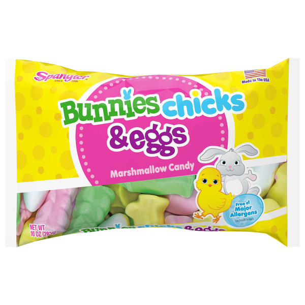 Spangler Bunnies Chicks & Eggs Marshmallow Easter Candy