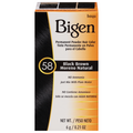 Bigen Permanent Powder Hair Color Black Brown 58