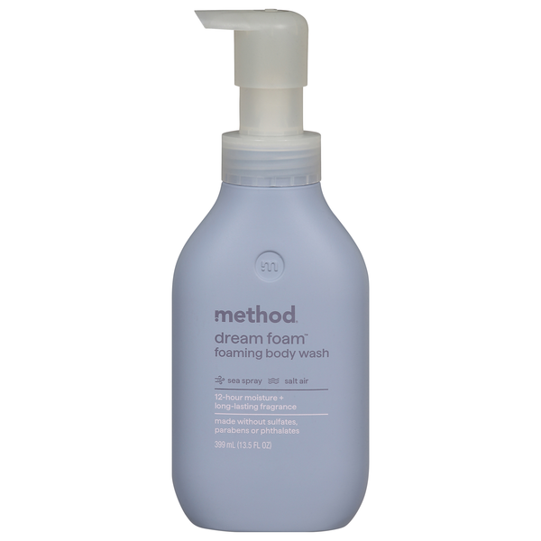 Method Dream Foam Sea Spray & Salt Air Foaming Body Wash Pump