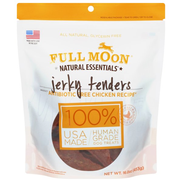 Full Moon Natural Chicken Recipe Jerky Tenders Dog Treats