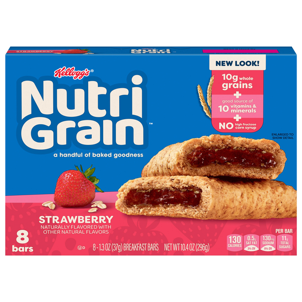 Nutri-Grain Strawberry Soft Baked Breakfast Bars - 8 ct