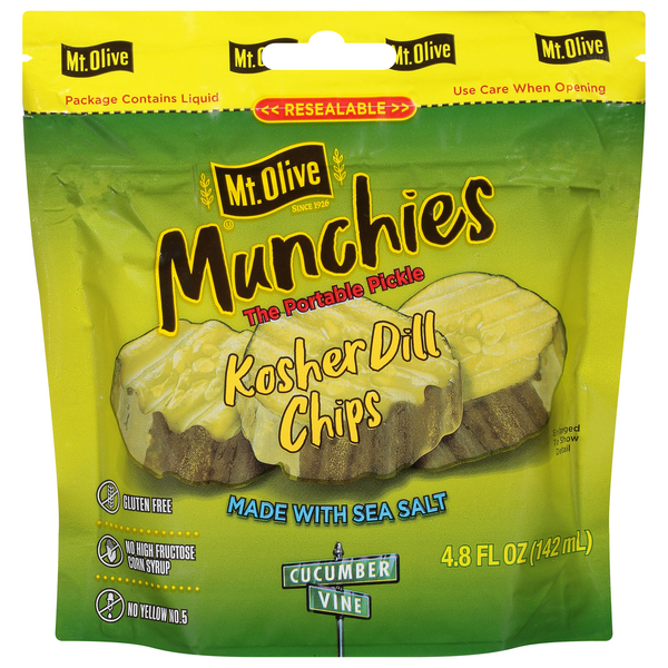 Mt. Olive Munchies Gluten Free Kosher Dill Pickle Chips