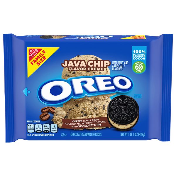 Save on OREO Chocolate Sandwich Cookies Java Chip Family Size Order