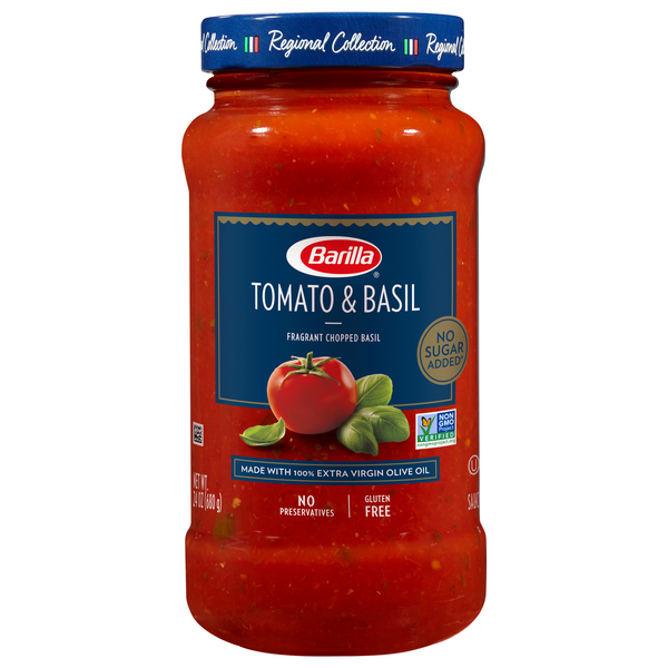 Save on Barilla Pasta Sauce Tomato & Basil Gluten Free Order Online