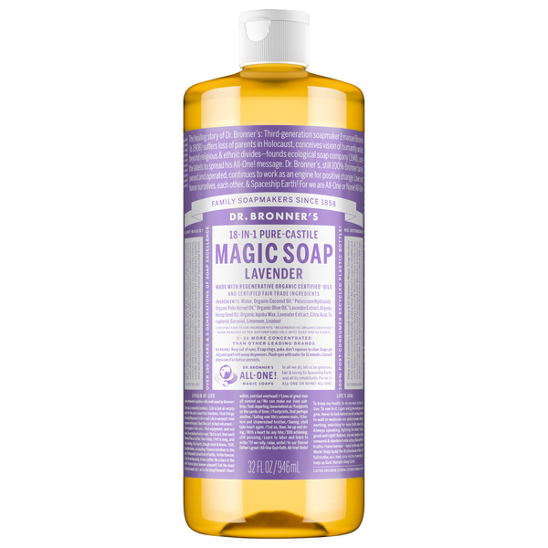 Dr. Bronner's Organic 18-in-1 Hemp Lavender Pure Castile Liquid Soap