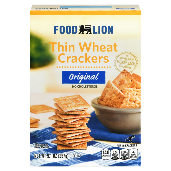 Save on Food Lion Thin Wheat Crackers Original Order Online Delivery Food Lion