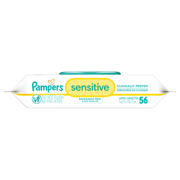 Pampers Sensitive Fragrance Free Baby Wipes Pop-Top