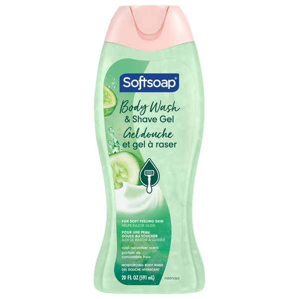 Softsoap Moisturizing Cool Cucumber Scent Body Wash & Shave Gel