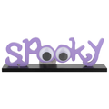 Smart Living Halloween Word Decor Spooky Purple