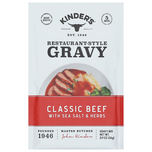 Kinder's Classic Beef with Sea Salt & Herbs Bone Broth Gravy Mix Packet