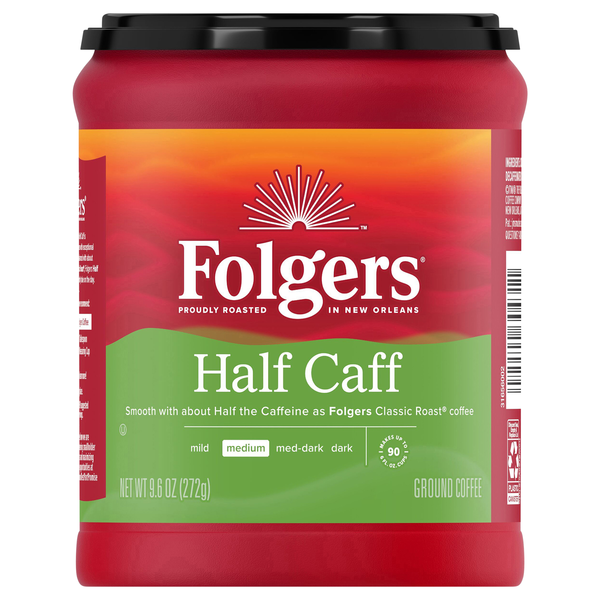 Folgers Half Caff Medium Roast Ground Coffee