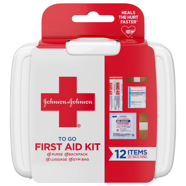 Save on Johnson & Johnson First Aid To Go Kit with 12 Essential First