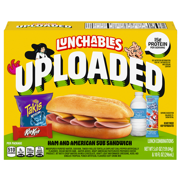 Lunchables Uploaded Ham & American Sub Sandwich Lunch Combinations