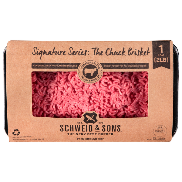 Save on Schweid & Sons Signature Series The Chuck Brisket Ground Beef