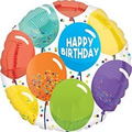 Happy Birthday 18 Inch Helium-Filled Foil Balloon (Design Varies)