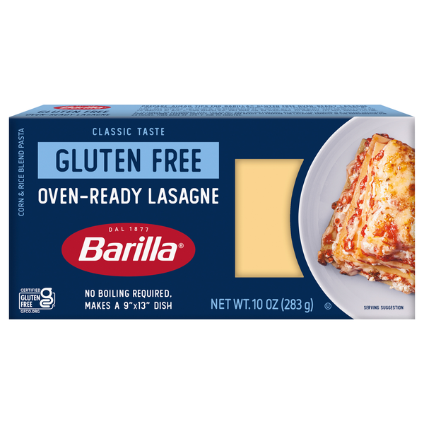 Barilla Gluten Free Oven-Ready No Boil Lasagne Pasta