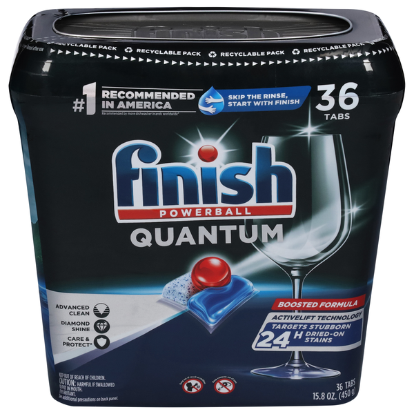 Save on FINISH Powerball Quantum Automatic Dishwasher Detergent Tabs