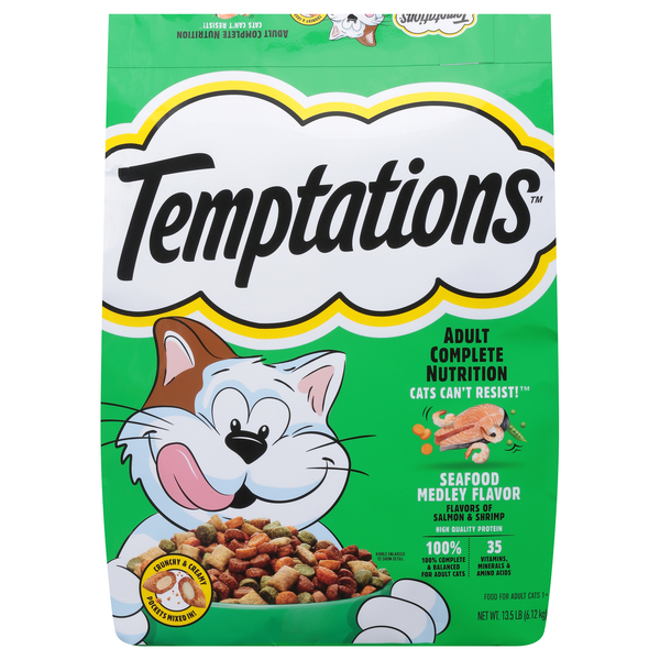 Temptations Complete Nutrition Seafood Medley Adult Dry Cat Food