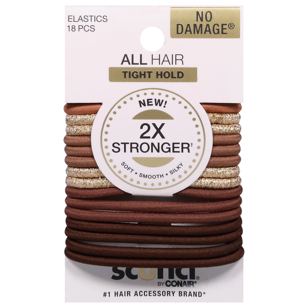 Scunci No Damage All Hair Tight Hold Elastics