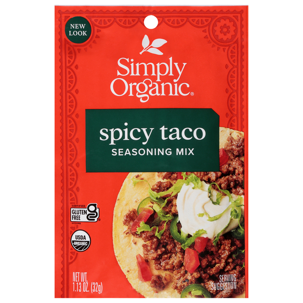 Simply Organic Spicy Taco Seasoning Mix Packet
