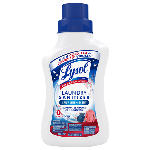 Lysol Laundry Sanitizer Crisp Linen Scent 0% Bleach