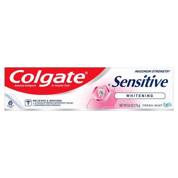 Colgate Sensitive Maximum Strength Fresh Stripe Whitening Toothpaste