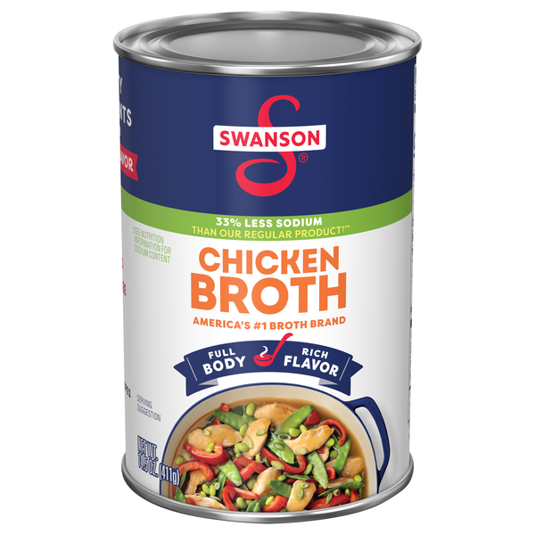 Swanson 33% Less Sodium Chicken Broth